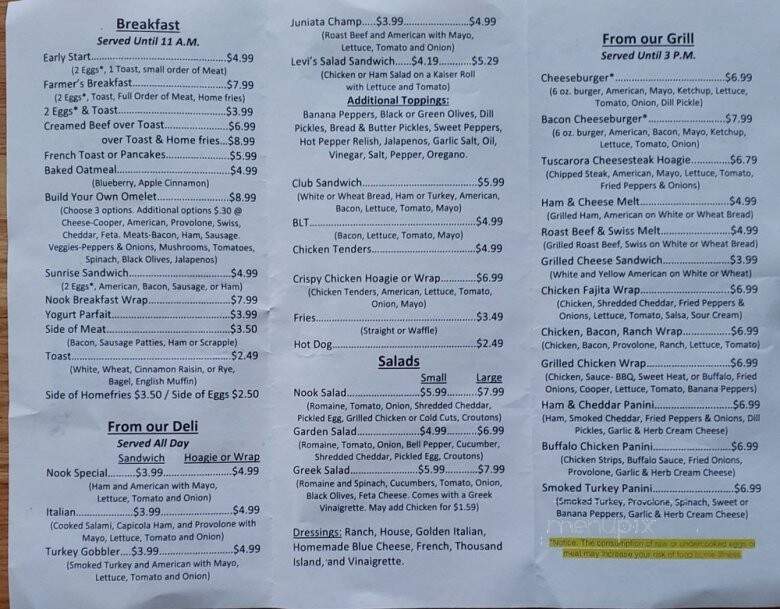 Walnut Creme Stop - Port Royal, PA menu_pic