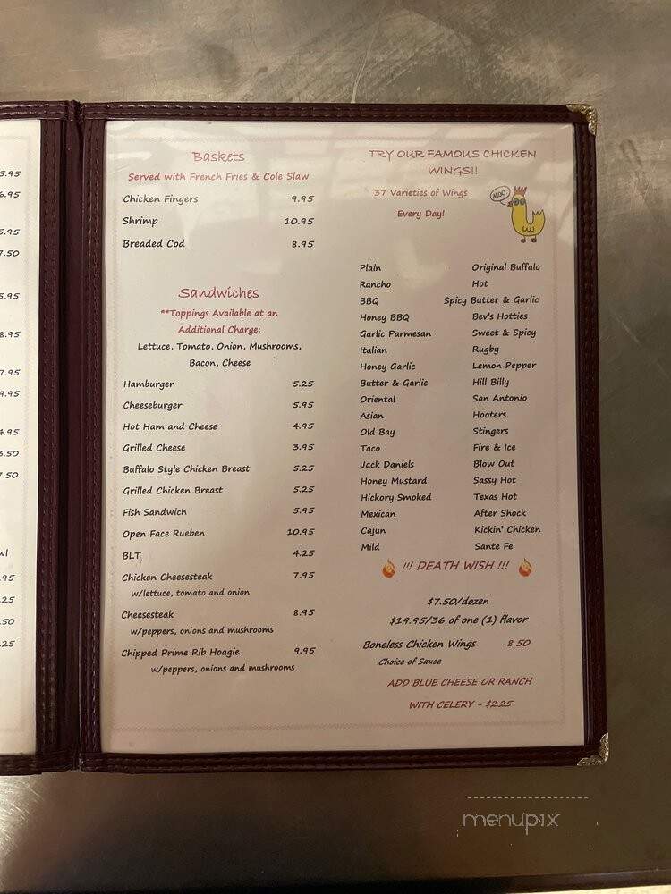 Deer Oak Lounge - Cambra, PA menu_pic