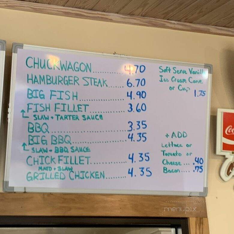 Chuck Wagon Restaurant - Carthage, NC menu_pic