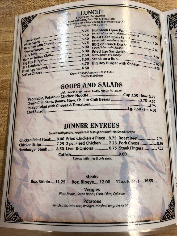 Mom's Cafe - Clovis, NM menu_pic