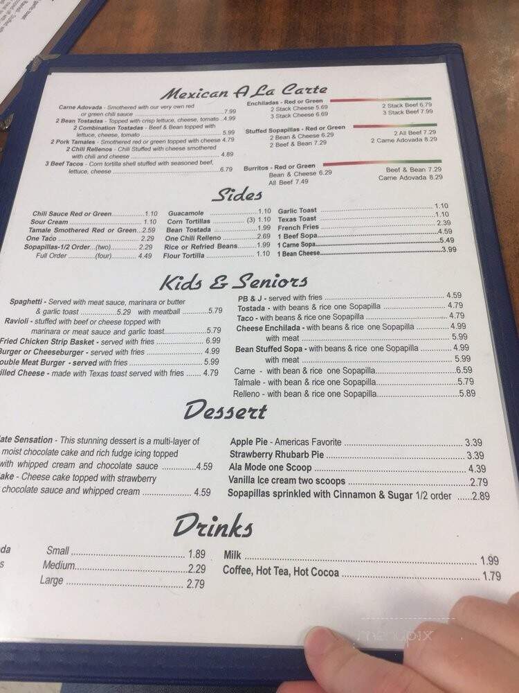 Hilltop Cafe - Truth Or Consequences, NM menu_pic