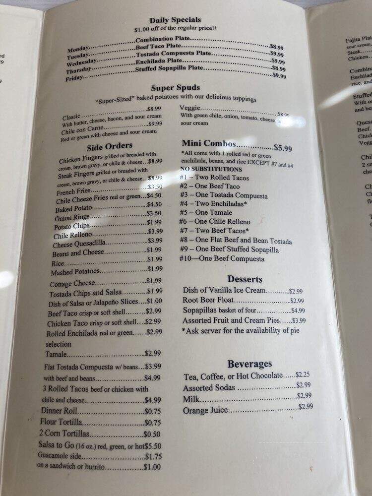 Moongate Cafe - Las Cruces, NM menu_pic