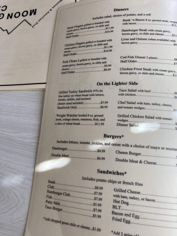 Moongate Cafe - Las Cruces, NM menu_pic