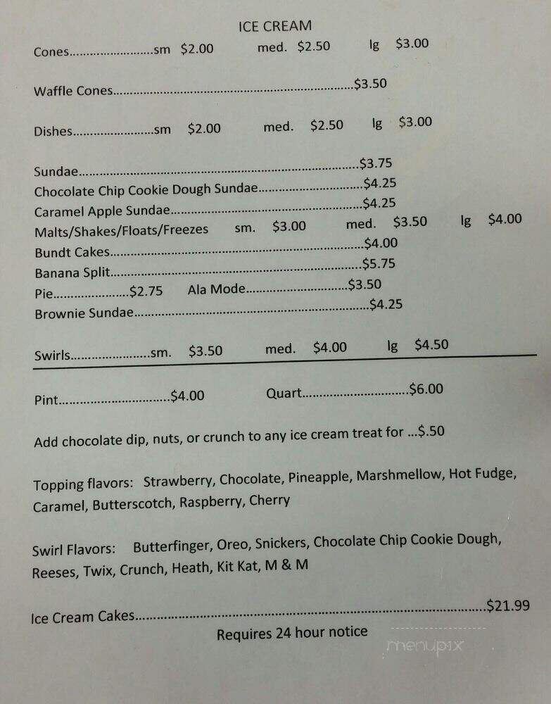 Big Mama's Eatery - Cambridge, NE menu_pic
