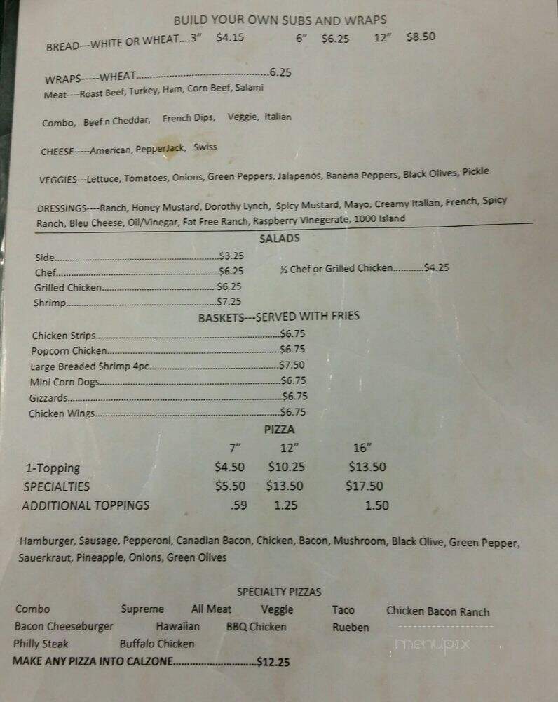 Big Mama's Eatery - Cambridge, NE menu_pic