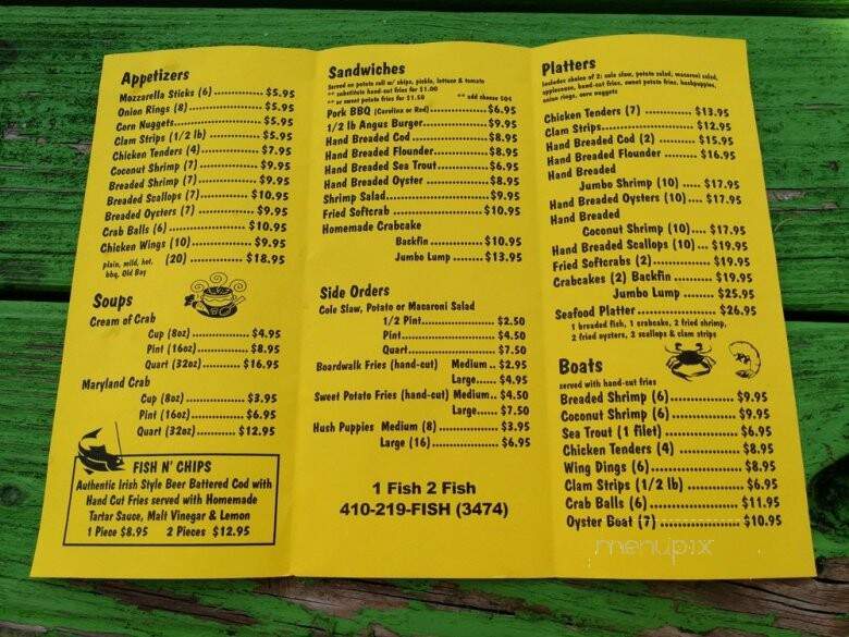 Riverside Seafood - Salisbury, MD menu_pic