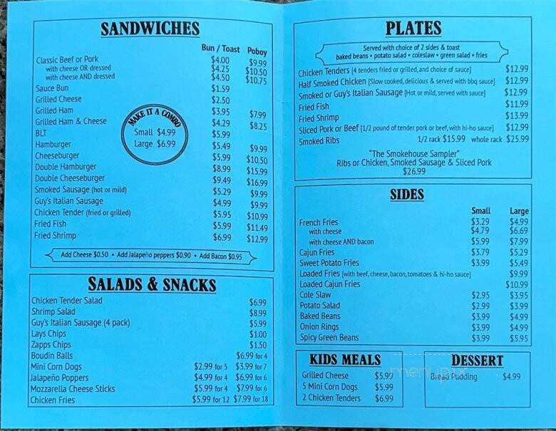 Hiho 2 - Ponchatoula, LA menu_pic