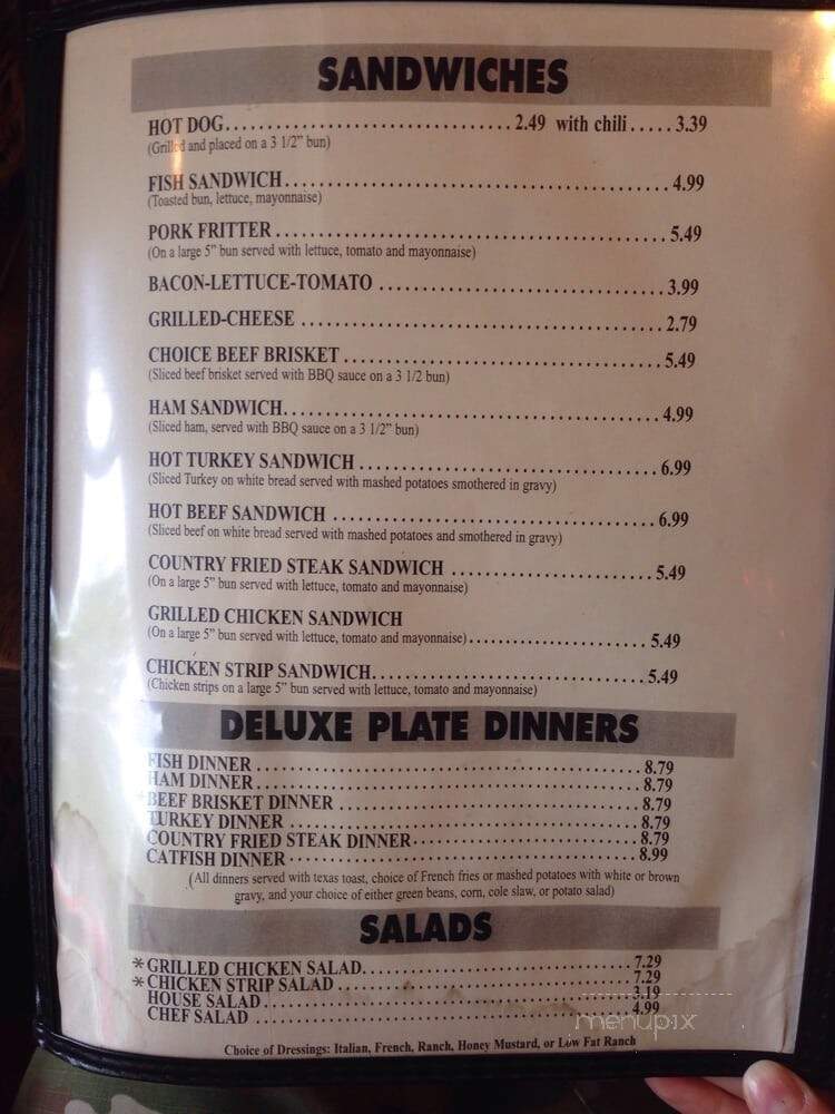 Homer's Drive In - Leavenworth, KS menu_pic