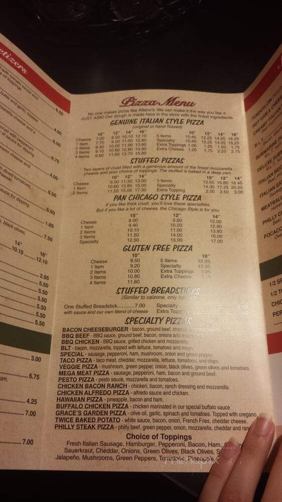 Viano's Tap - Norris, IL menu_pic
