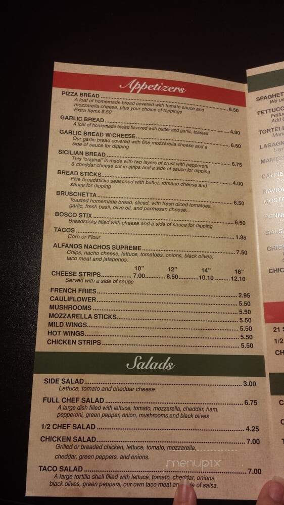 Viano's Tap - Norris, IL menu_pic