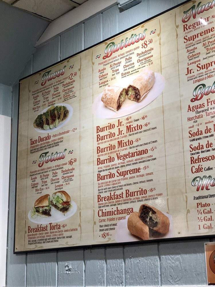 Taqueria Durango - Aurora, IL menu_pic