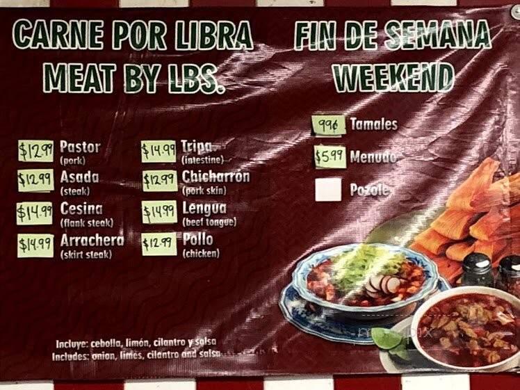 La Rosita Mexican Foods - Mchenry, IL menu_pic