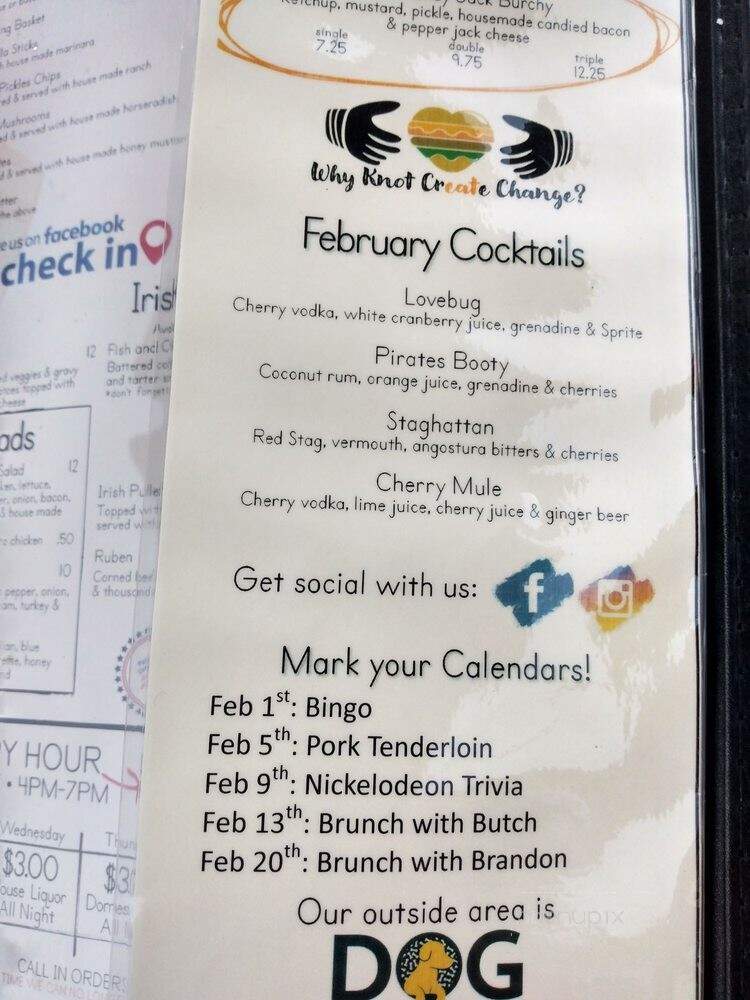 The Celtic Pub - Trenton, ON menu_pic