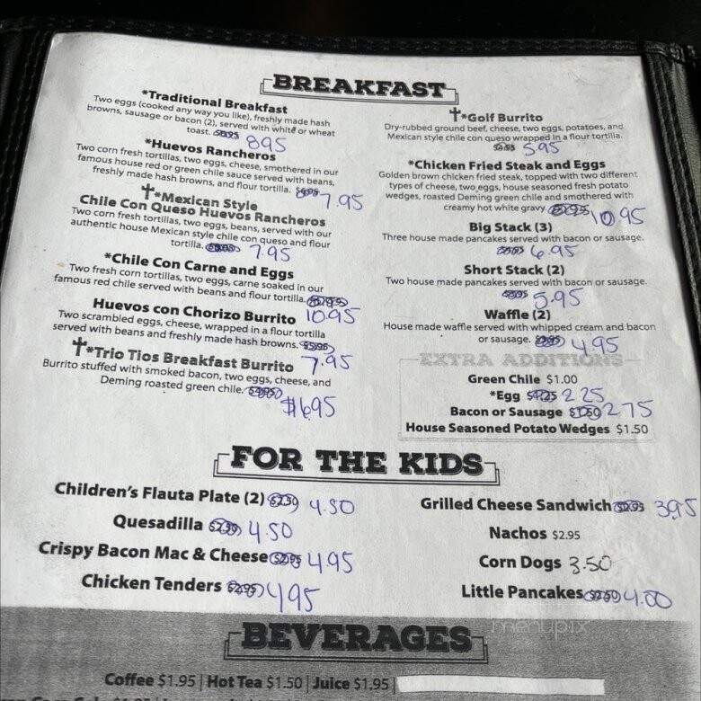 Cactus Cafe - Redwater, AB menu_pic