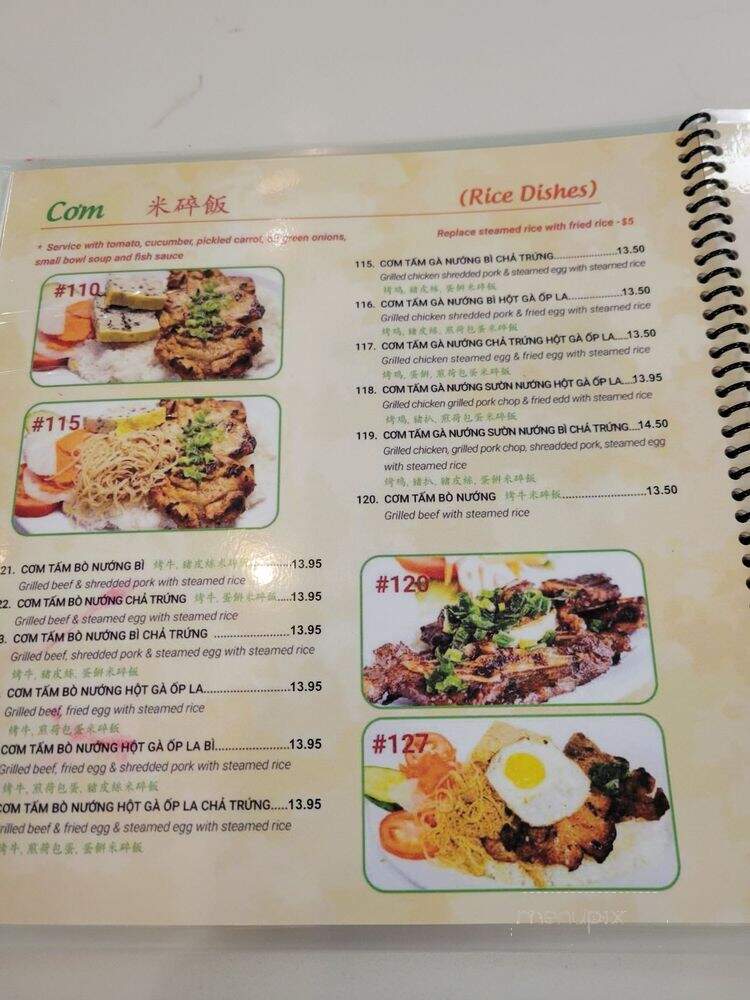 Pho Con Bo - Toronto, ON menu_pic