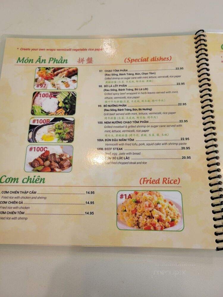 Pho Con Bo - Toronto, ON menu_pic