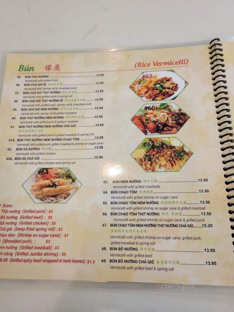 Pho Con Bo - Toronto, ON menu_pic