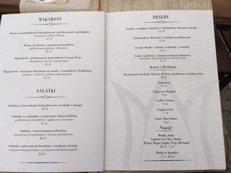 Tulipe Noire - Montreal, QC menu_pic