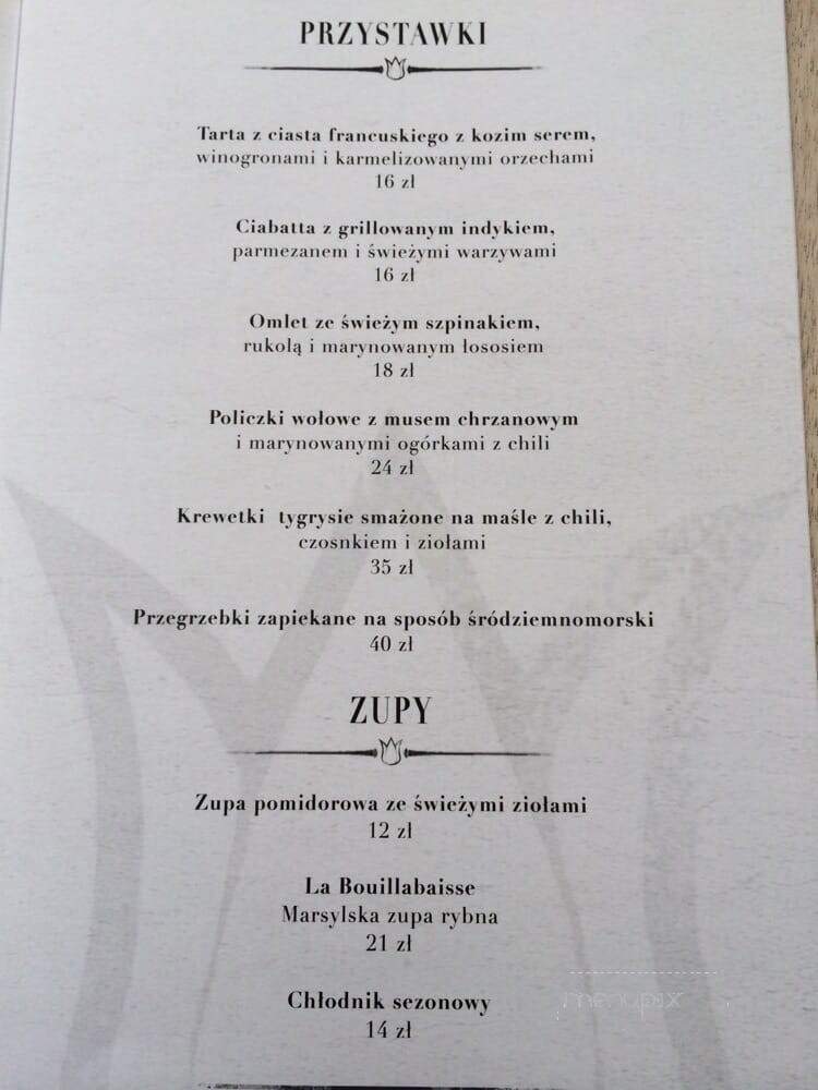 Tulipe Noire - Montreal, QC menu_pic