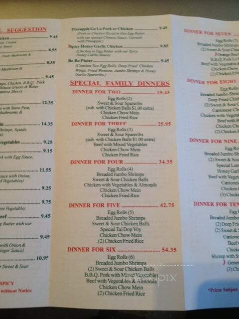 Double Happiness Restaurant - Halton Hills, ON menu_pic
