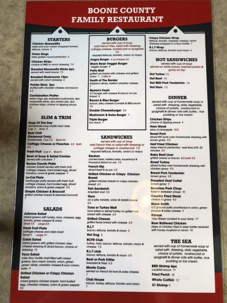 Hill's Family Bistro - Caledonia, ON menu_pic