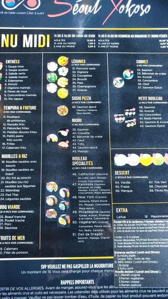 Homard-Fou Brossard - Brossard, QC menu_pic