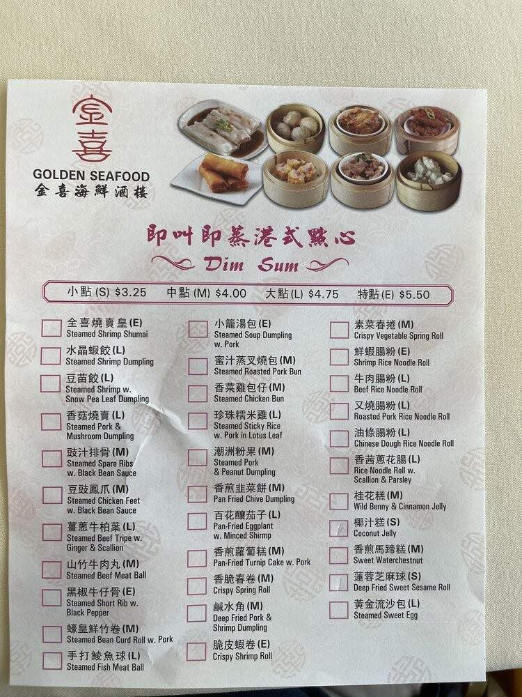 Golden Restaurant - Twillingate, NL menu_pic