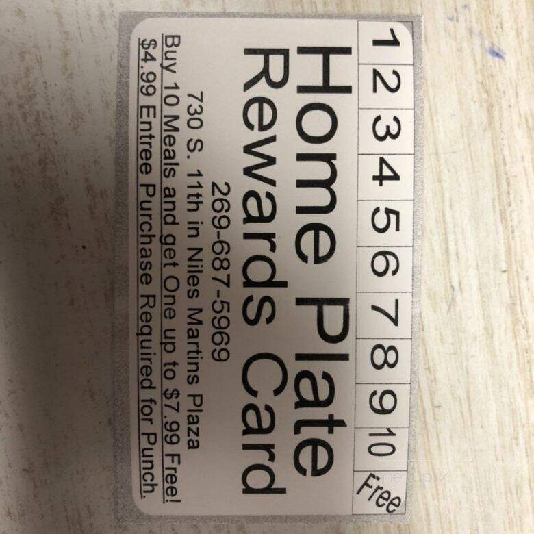 Home Plate Restaurant - Niles, MI menu_pic