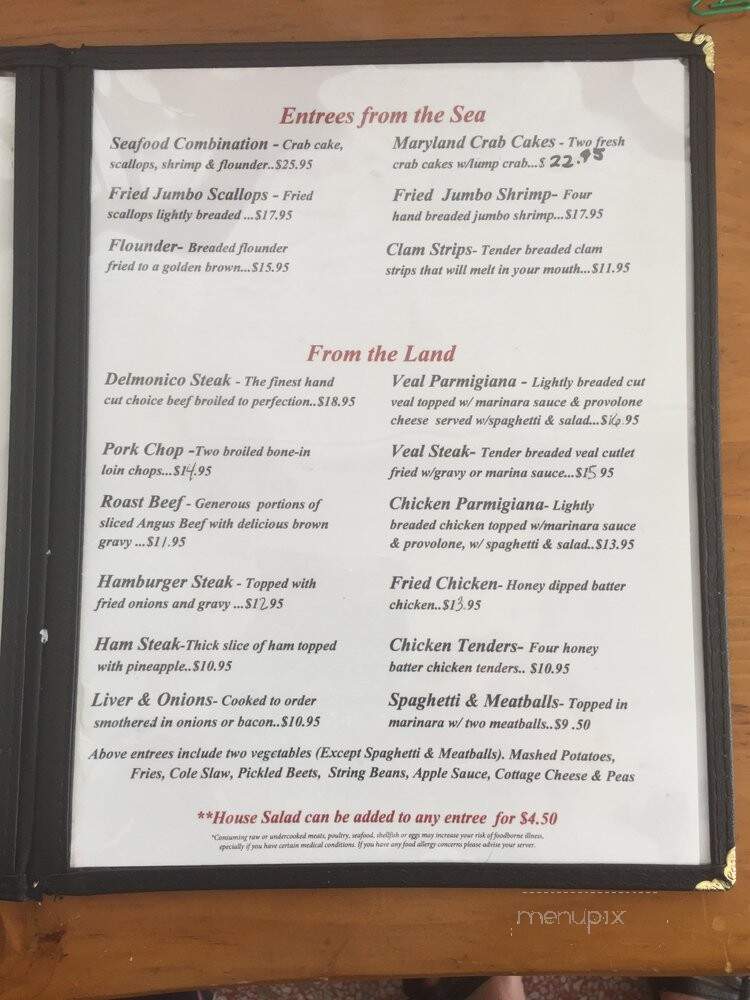 Hearth Restaurant - Odessa, DE menu_pic