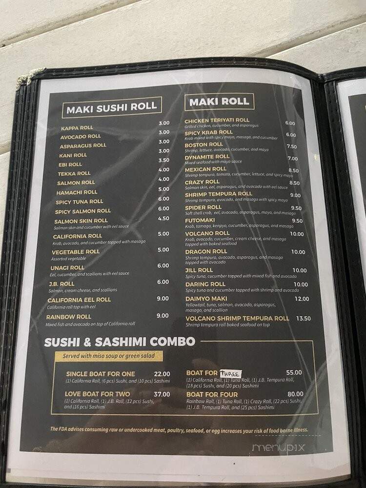 Sushi Nami Japanese Restaurant - Key Largo, FL menu_pic