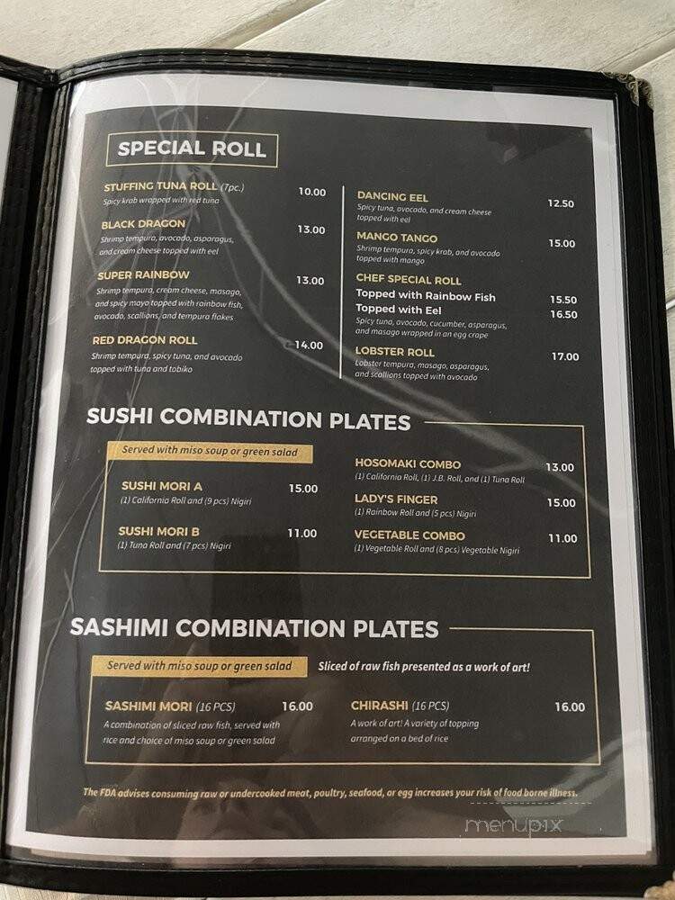 Sushi Nami Japanese Restaurant - Key Largo, FL menu_pic