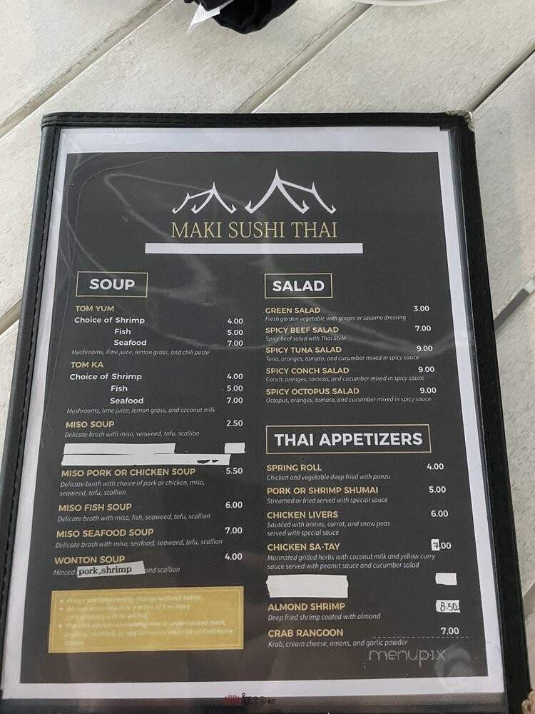 Sushi Nami Japanese Restaurant - Key Largo, FL menu_pic