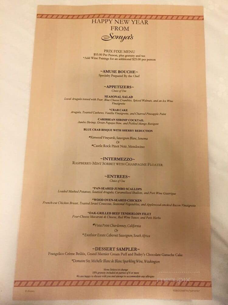 Shutters Restaurant - Vero Beach, FL menu_pic