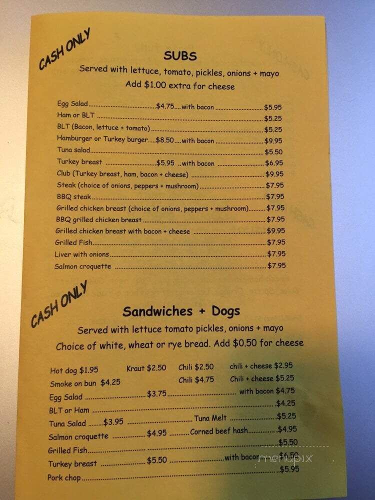 Rootbeer Drive In - Miami, FL menu_pic