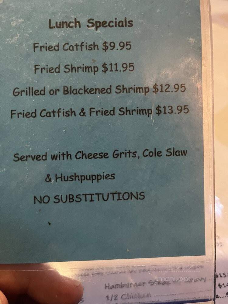 Posey Beyond The Bay Restaurant - Panacea, FL menu_pic