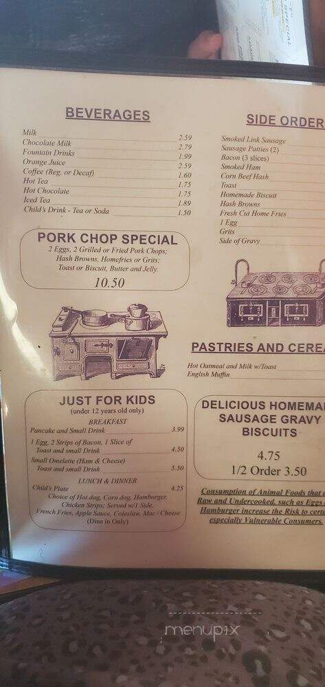 Mary's Little T Restaurant - Chiefland, FL menu_pic