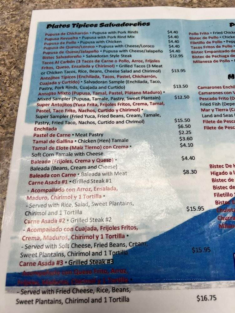 El Coladito Cafeteria - Miami, FL menu_pic