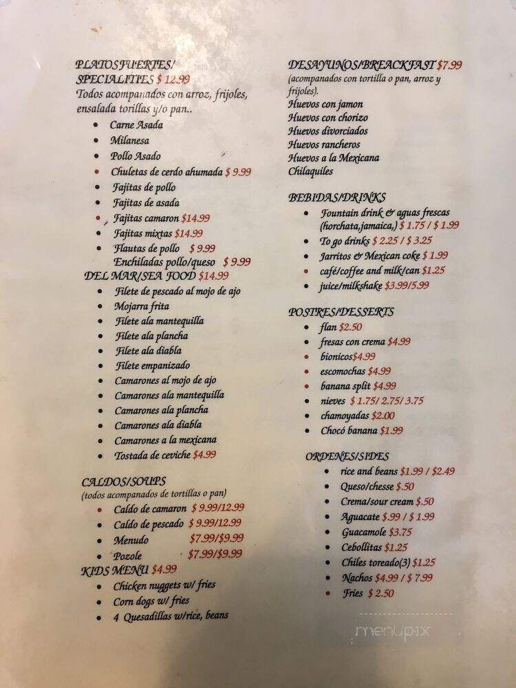Carniceria La Hidalguense - Omaha, NE menu_pic