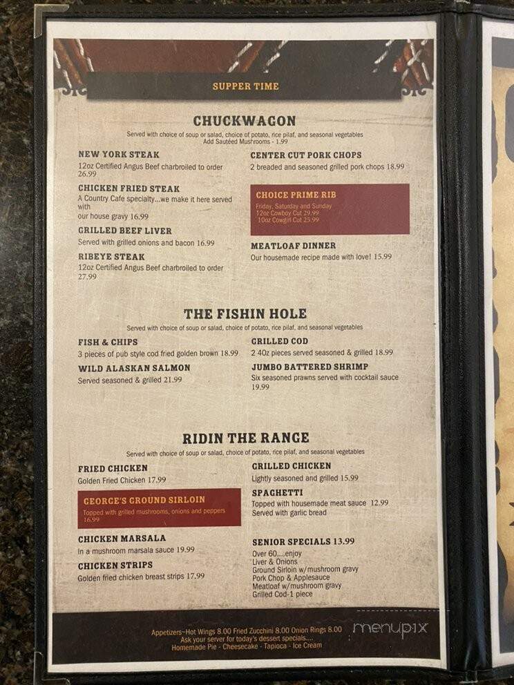 Georgia's Bar-N-Grill - Barnes, WI menu_pic