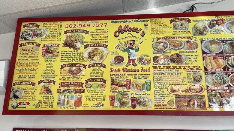 Albert's mexican food - Pico Rivera, CA menu_pic