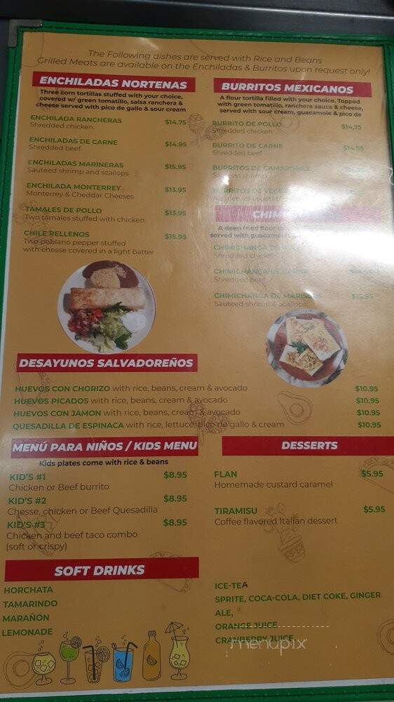 La Bahia Restaurant - Lawrence, MA menu_pic