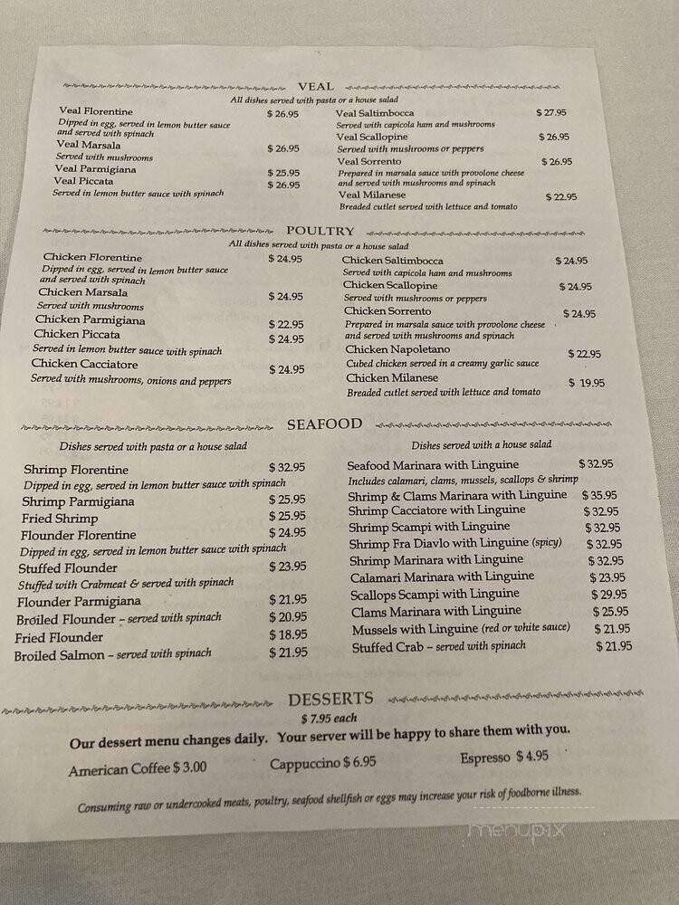 Sorrento's Italian - Lafayette Hill, PA menu_pic
