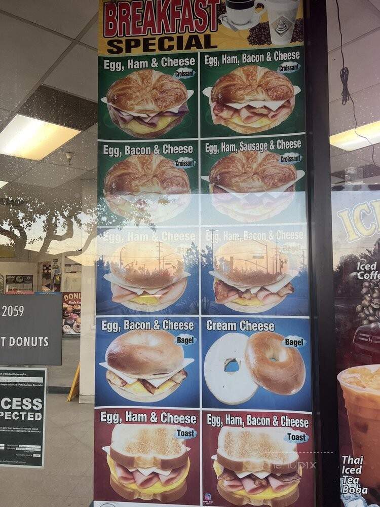Giant Donuts - Oakley, CA menu_pic