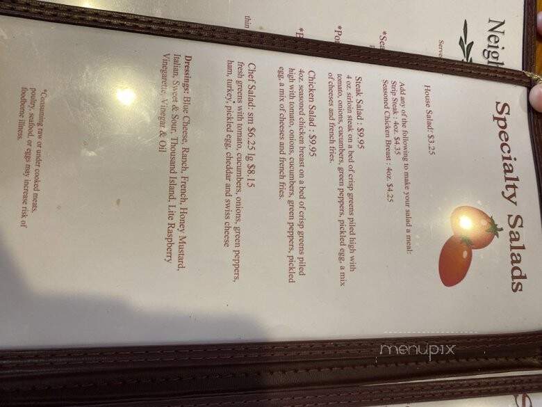 Curt's Family Restaurant - Markleysburg, PA menu_pic