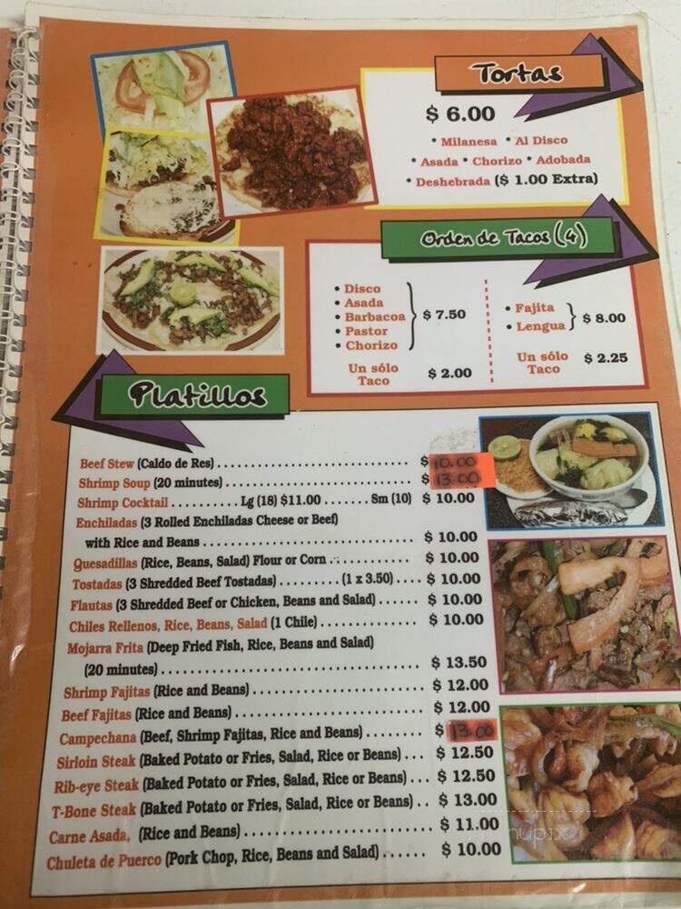 Carniceria & Restaurant Garcia - Garden City, KS menu_pic