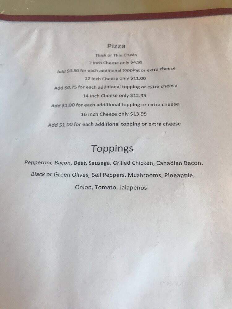 Janssen's at the Bay - Fairfield Bay, AR menu_pic
