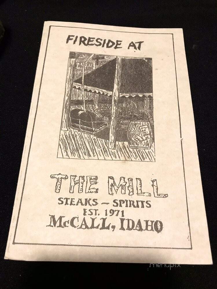 Beside The Mill - McCall, ID menu_pic