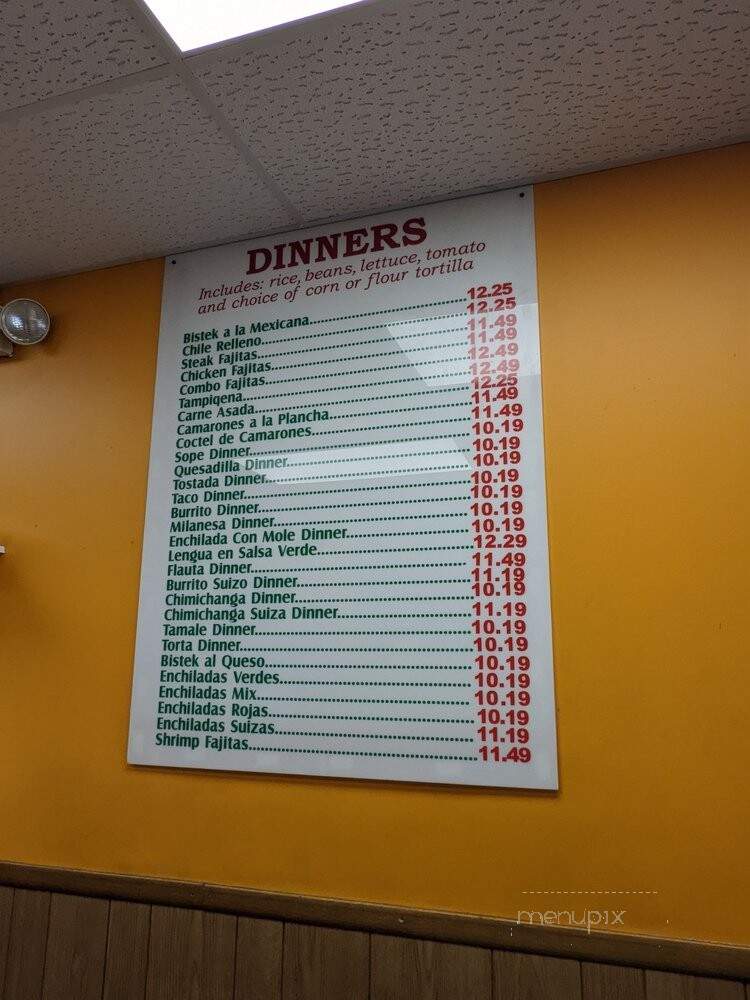 El Burrito Jr. - Lemont, IL menu_pic