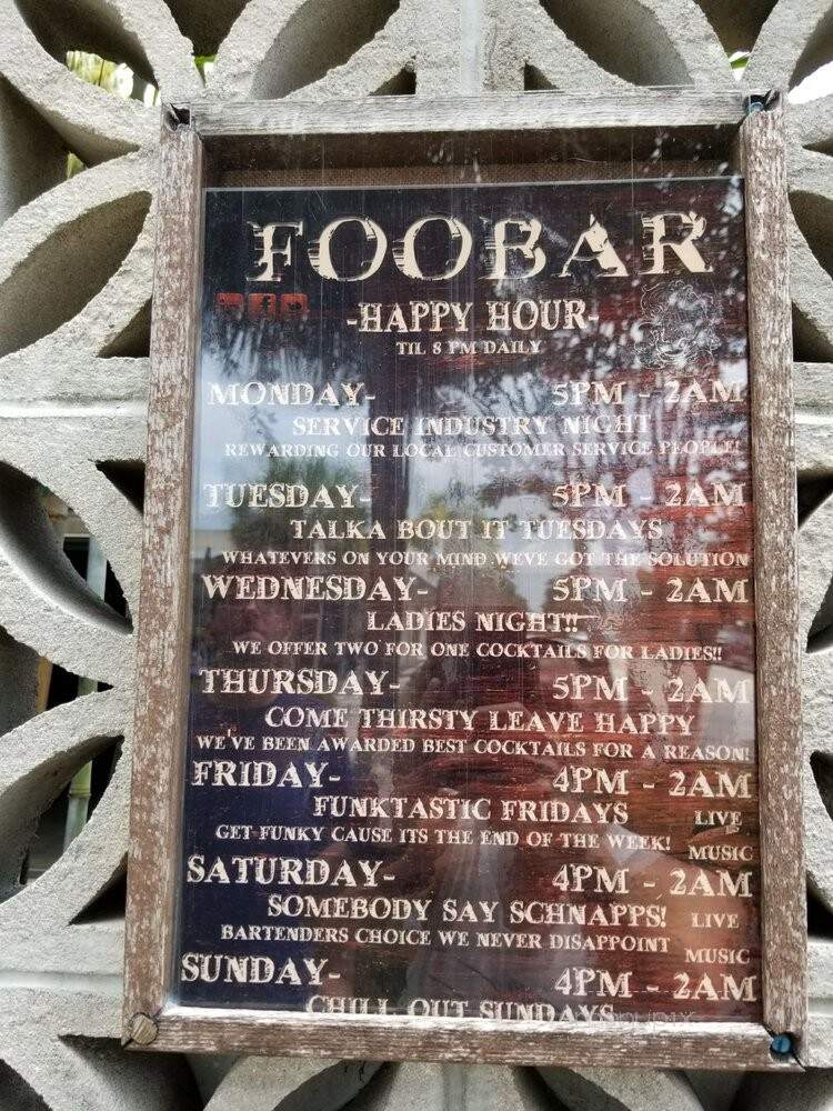 Lotus Gallery & FOO Bar - Melbourne, FL menu_pic