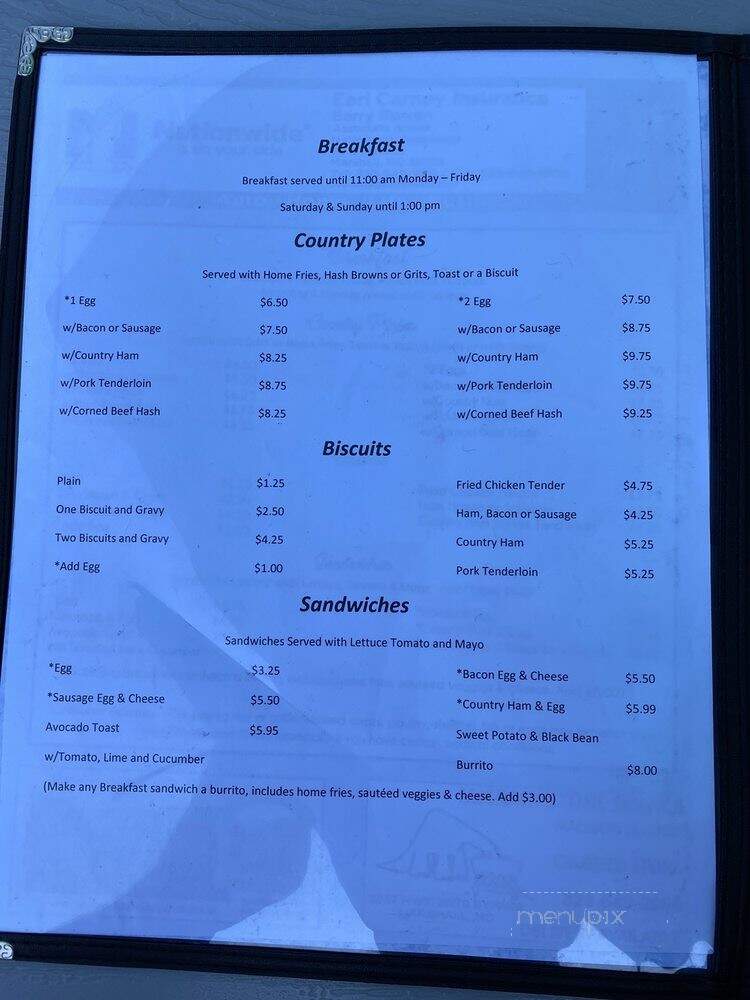 Rock Cafe - Marshall, NC menu_pic